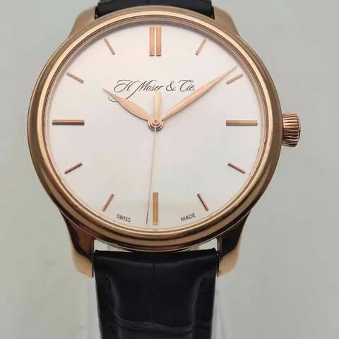 H. Moser & Cie. Endeavour 343.505-013 41mm Rose gold Silver 1