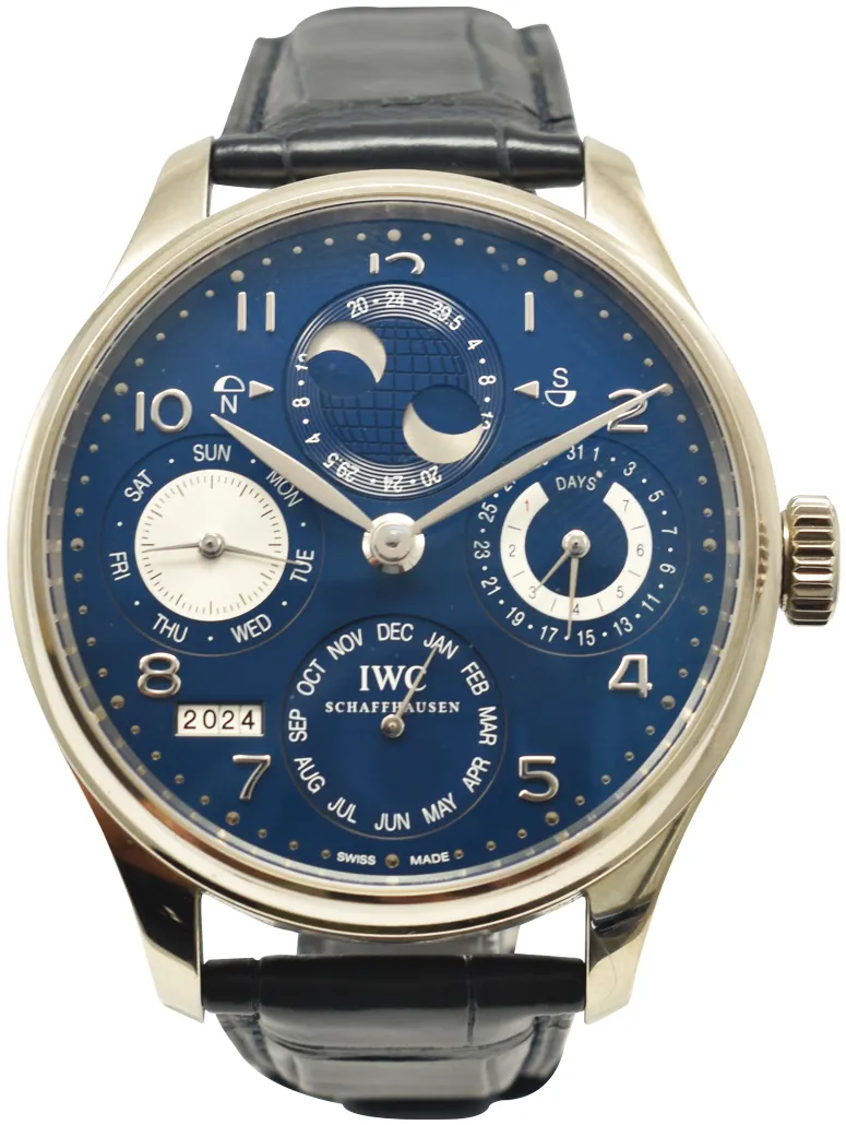 IWC Portugieser IW503203 44mm White gold Blue