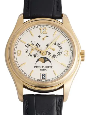 Patek Philippe Annual Calendar 5146J-001 39mm Yellow gold Beige