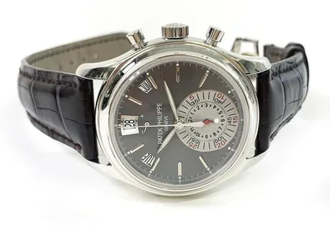 Patek Philippe Annual Calendar Chronograph 5960P-001 40.5mm Platinum Gray 4