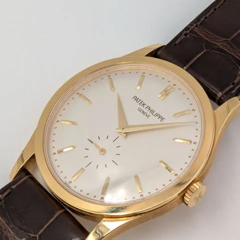 Patek Philippe Calatrava 5196J-001 37mm Yellow gold Silver 1