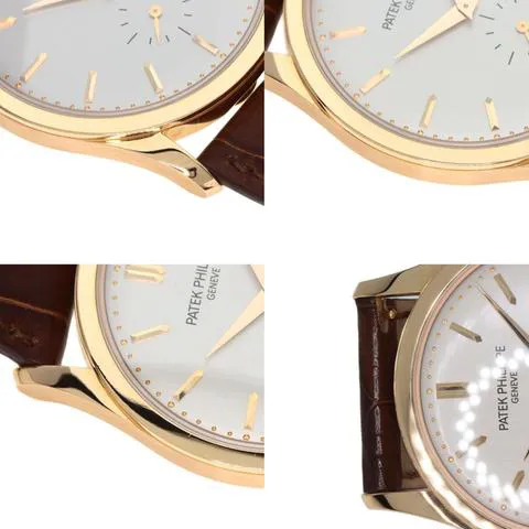 Patek Philippe Calatrava 5196R-001 37mm Rose gold Silver 6