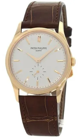 Patek Philippe Calatrava 5196R-001 37mm Rose gold Silver 9