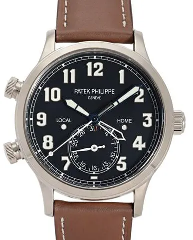 Patek Philippe Calatrava Pilot Travel Time 5524G-001 42mm White gold Blue