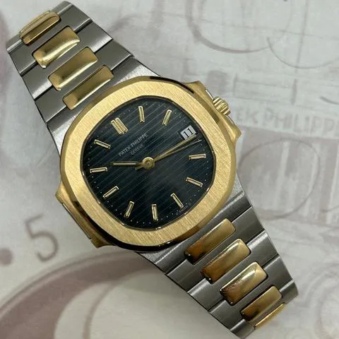 Patek Philippe Nautilus 3800/001 37mm Yellow gold and Stainless steel Blue