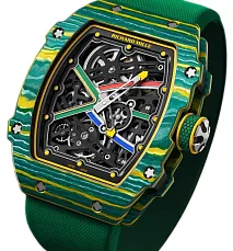 Richard Mille RM67-02 RM67-02 FQ/002 WAYDE VAN NIEKERK 47.5mm Carbon fiber Gray$Silver