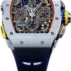 Richard Mille Mens Collection RM 65-01 FQ 50mm Carbon fiber