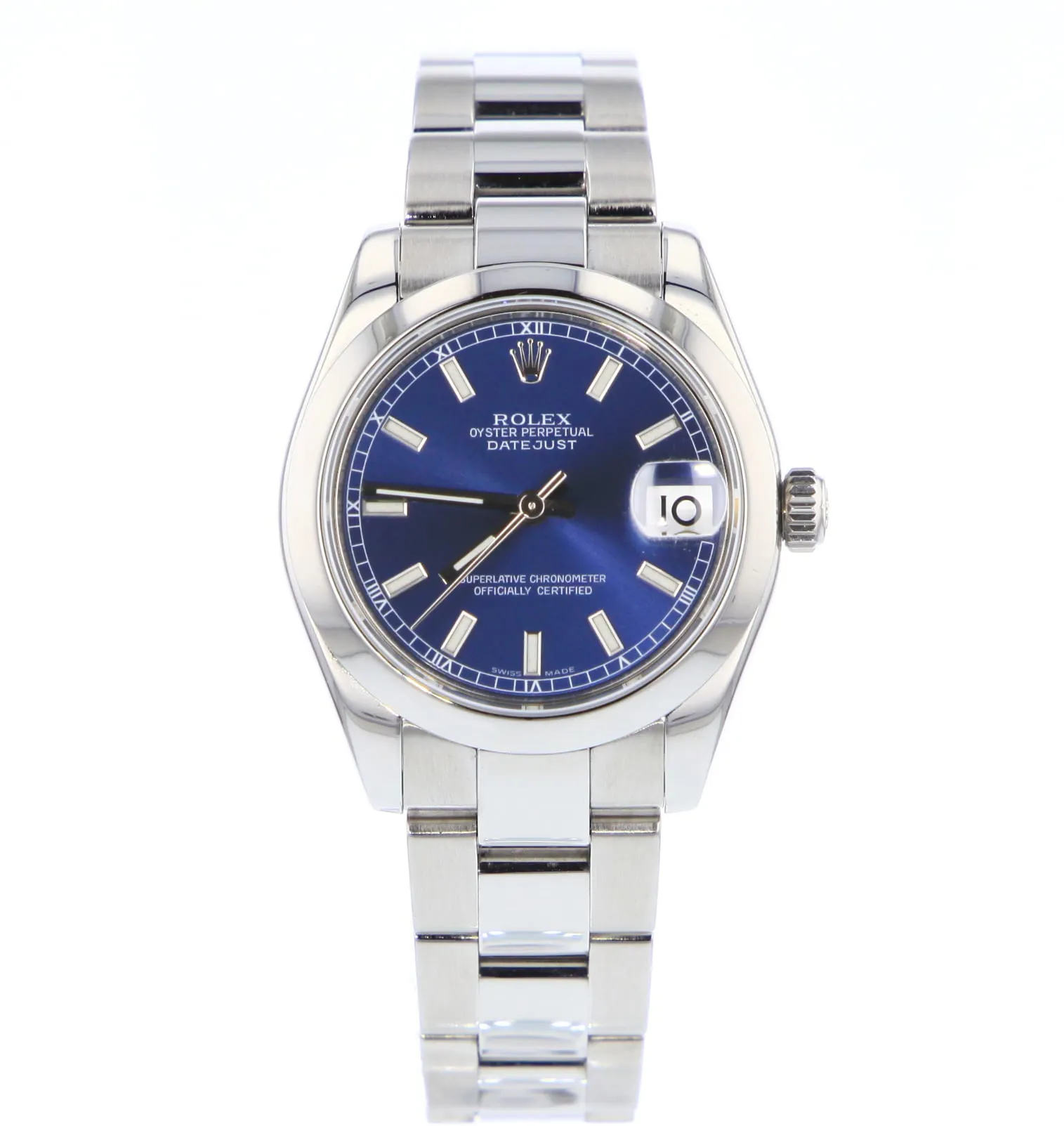 Rolex Datejust 31 17 31mm Acier Bleu