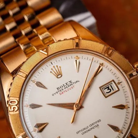 Rolex Datejust Turn-O-Graph 6309 36mm Rose gold White