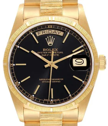 Rolex Day-Date 36 18078 36mm Yellow gold Black