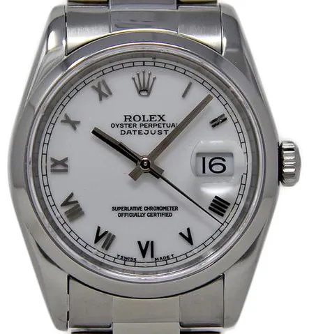 Rolex Datejust 36 16200 36mm Stainless steel White
