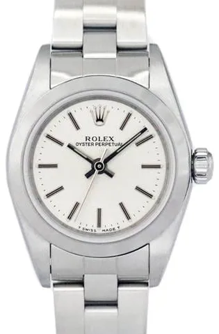 Rolex Oyster Perpetual 76080 24mm Stainless steel Silver