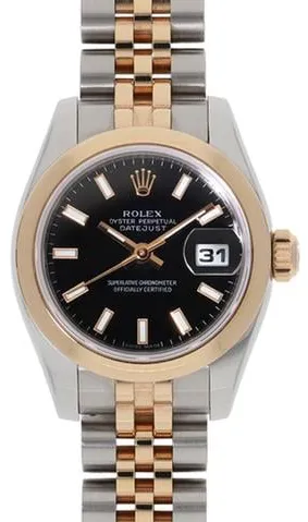 Rolex Lady-Datejust 179161 26mm Rose gold Black