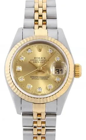 Rolex Datejust 69173G 26mm Yellow gold and stainless steel Champagne