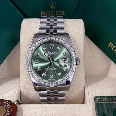 Rolex Datejust 36 116234 36mm Stainless steel Green
