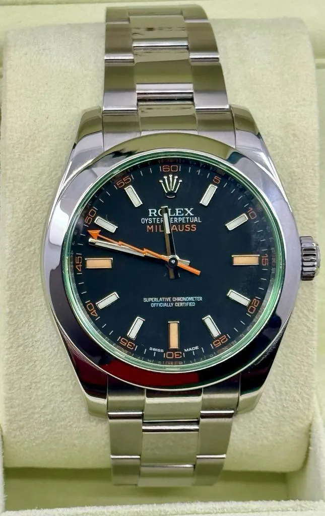 Rolex Milgauss 116400GV 40mm Stainless steel Black