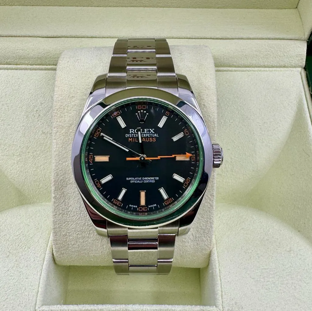 Rolex Milgauss 116400GV 40mm Stainless steel Black 2