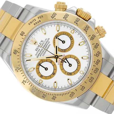 Rolex Daytona 116523 40mm Yellow gold and Stainless steel White