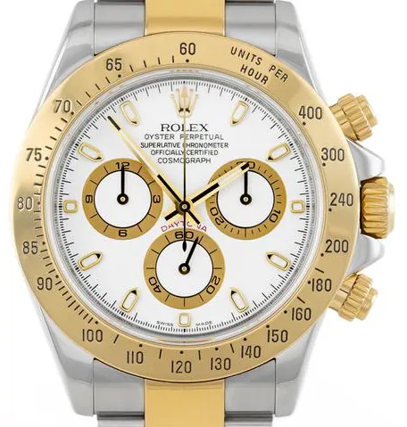 Rolex Daytona 116523 40mm Yellow gold and Stainless steel White 1