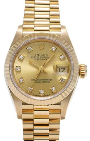 Rolex Datejust 69178G 26mm Yellow gold Champagne