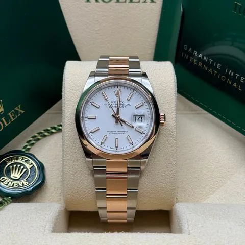 Rolex Datejust 36 126201 36mm Yellow gold and Stainless steel White