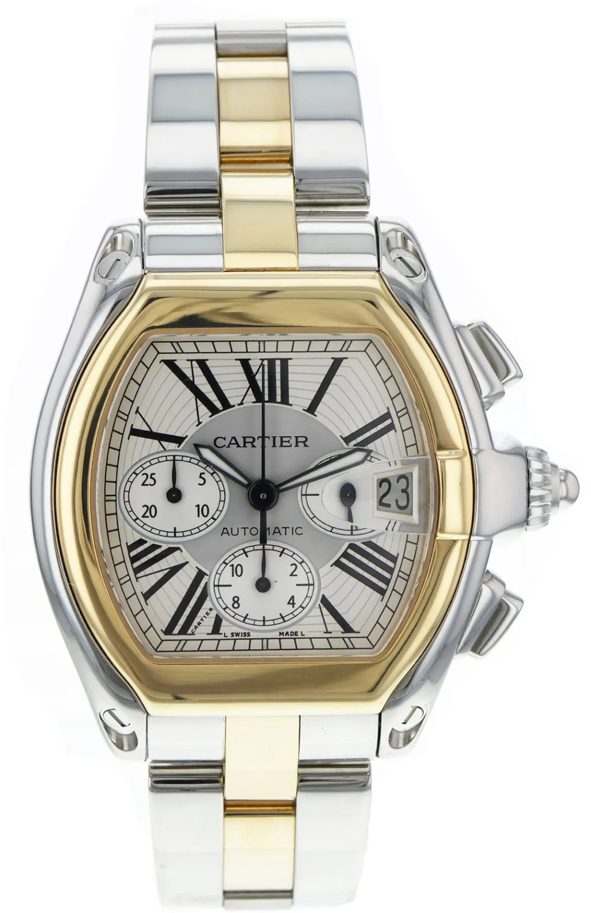 Cartier Roadster W62027Z1 42mm Stainless steel Silver