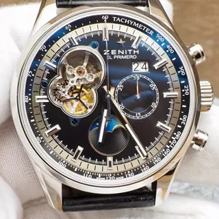 Zenith El Primero 03.2160.4047/21.C714 Stainless steel Black