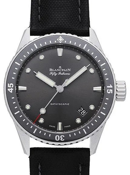 Blancpain Fifty Fathoms 5000-1110-B52A 43mm Stainless steel Gray meteor