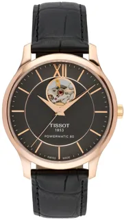 Tissot Tradition T063.907.36.068.00 Rose gold and Stainless steel Gray