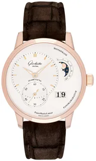 Glashütte PanoMaticLunar 1-90-02-45-35-02 Rose gold Silver