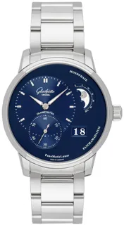 Glashütte PanoMaticLunar 1-90-02-46-32-71 Stainless steel Blue