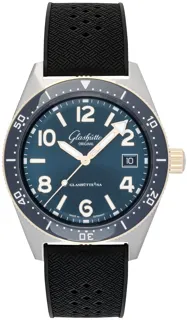 Glashütte SeaQ 1-39-11-10-90-33 Yellow gold and Stainless steel Blue