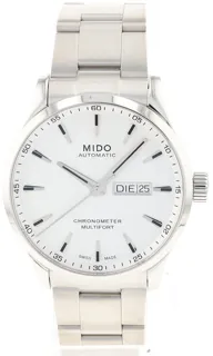 Mido Multifort M038.431.11.031.00 Stainless steel White