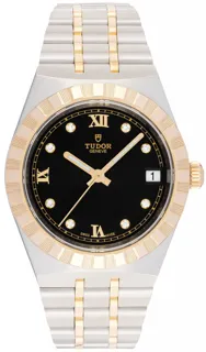 Tudor Royal M28403-0005 Yellow gold and Stainless steel Black