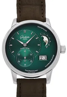 Glashütte PanoMaticLunar 1-90-02-13-32-62 Stainless steel Green