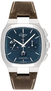 Glashütte Seventies Chronograph Panorama Date 1-37-02-08-02-62 Stainless steel Blue