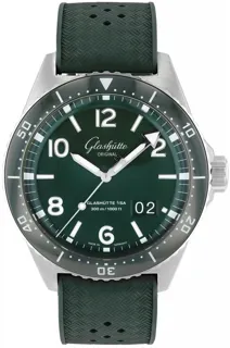 Glashütte SeaQ Panorama Date 1-36-13-07-83-33 Stainless steel Green