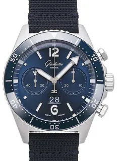 Glashütte SeaQ Chronograph 1-37-23-02-81-36 Stainless steel Blue