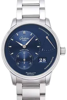 Glashütte PanoReserve 1-65-01-26-12-71 Stainless steel Blue