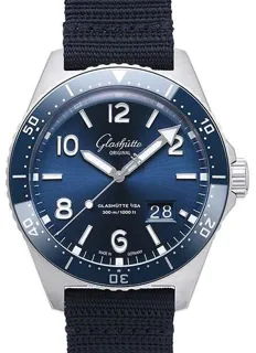 Glashütte SeaQ Panorama Date 1-36-13-02-81-36 Stainless steel Blue