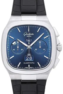 Glashütte Vintage 1-37-02-08-02-63 Stainless steel Blue