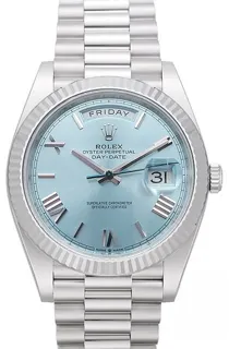 Rolex Day-Date 40 228236 Platinum Ice blue