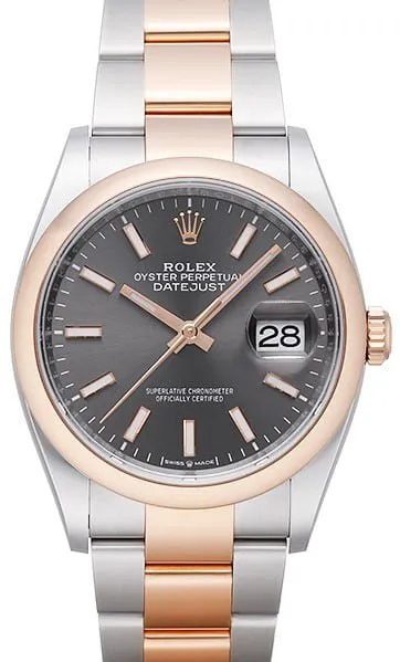 Rolex Datejust 36 126201 36mm Rose gold and Stainless steel Gray