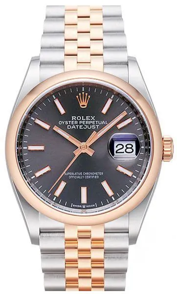 Rolex Datejust 36 126201 36mm Rose gold and Stainless steel Gray