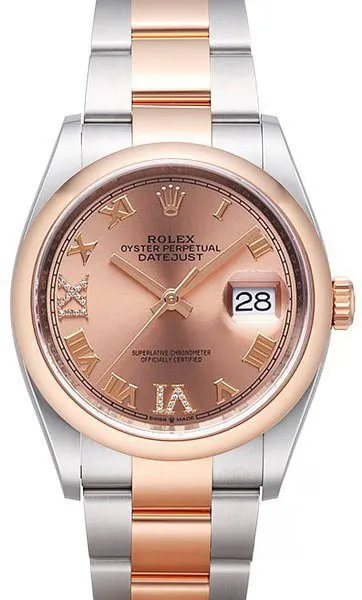 Rolex Datejust 36 126201 36mm Rose gold and Stainless steel Rose