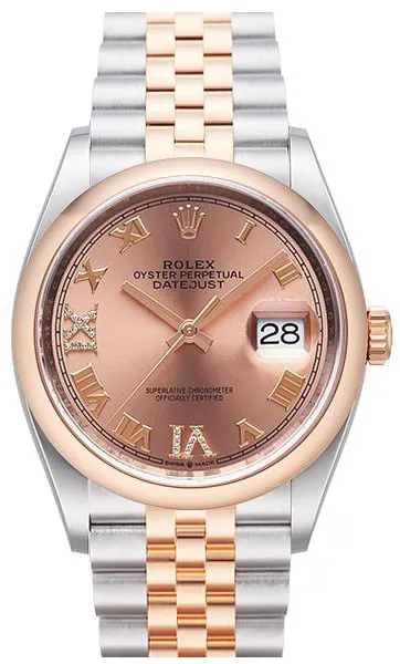 Rolex Datejust 36 126201 36mm Rose gold and Stainless steel Rose