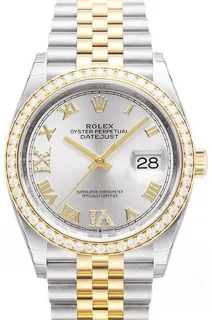 Rolex Datejust 36 126283RBR Yellow gold and Stainless steel Silver