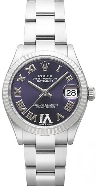 Rolex Datejust 31 278274 31mm White gold and Stainless steel Violet