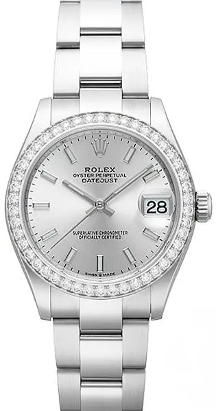 Rolex Datejust 31 278384RBR 31mm White gold and Stainless steel Silver