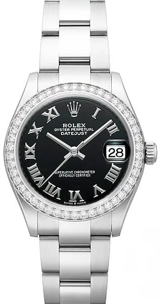 Rolex Datejust 31 278384RBR 31mm White gold and Stainless steel Black